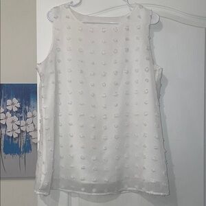 Elegant Ivory Sleeveless Top